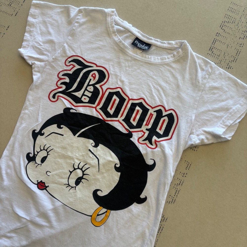 Y2K Betty Boop‎ T-shirt White Short Sleeve Tee